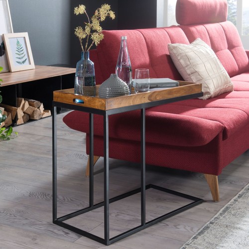 Finebuy table appoint bois - table, d'appoint