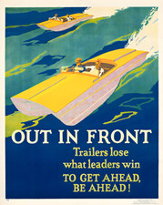 Affiche Out In Front Speedboat