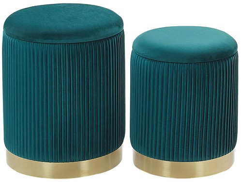 Beliani set 2 poufs - 2,