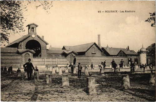 Cpa roubaix abattoirs - roubaix,