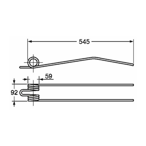 Dent faneuse adaptable - dent, de