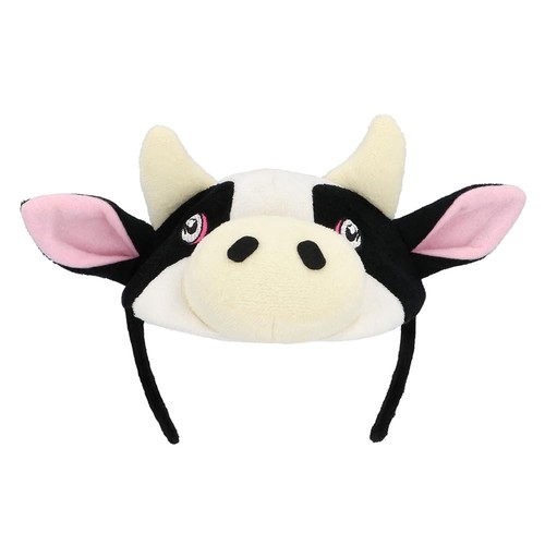 99910 plush cow tiara adult - plush,