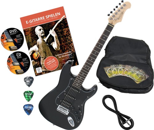 Guitare électrique noir - guitare,