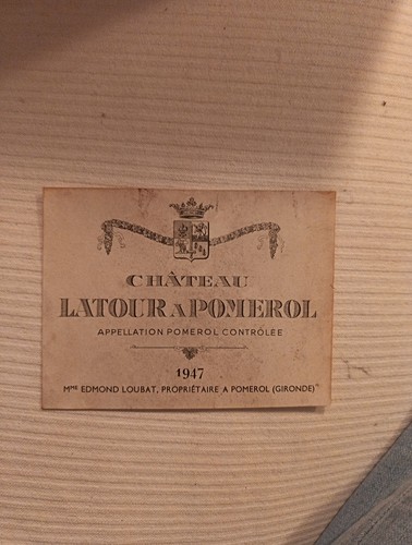 Etiquette château latour - etiquette, a
