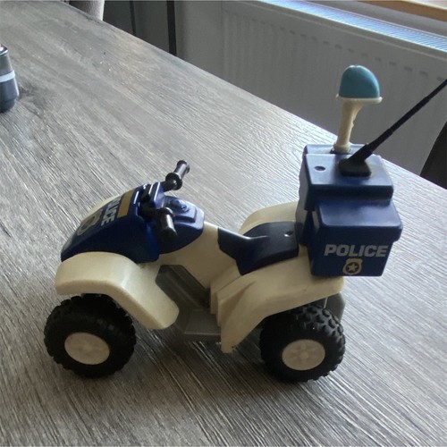 Playmobil quad police bleu - quad, de