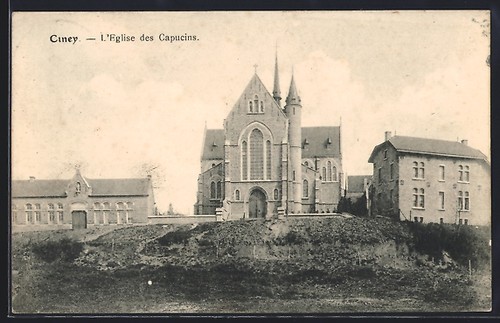 Cpa ciney eglise des - ciney,,
