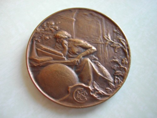 Médaille bronze 36mm art - médaille,