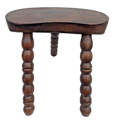Tabouret tripode forme - , haricot