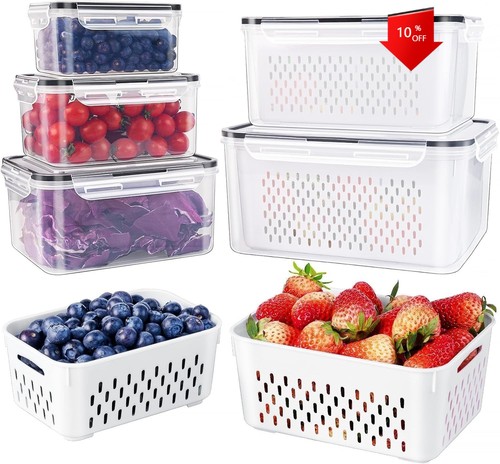 Pcs large fruit containers - 5,