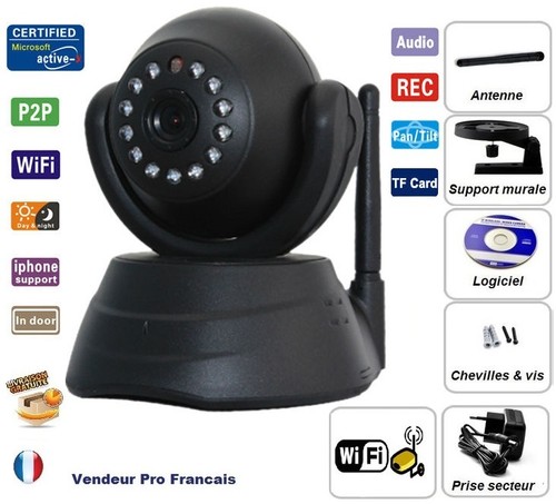 Camera sans fil wireless - fil, wifi
