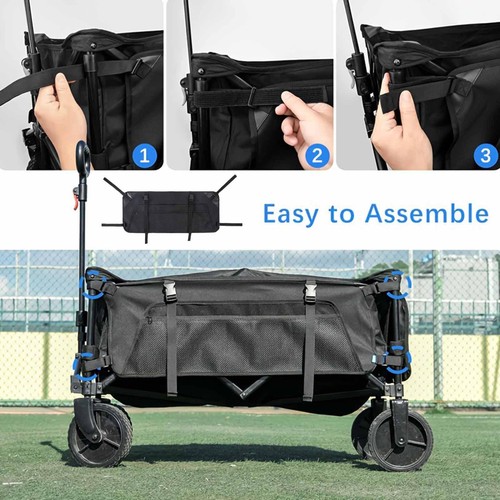 Chariot pliable avec poche - avec,