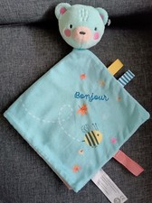 1129🌟Doudou Ours Bleu Livre