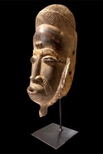 Art Tribal Africain Ancien Masque BAOULÉ RCI  Old Baule Mask Circa 1960/1970