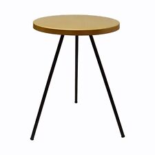 Or & Noir Métal Rond Côté Plateau Table / Café Convient pour Salle à Manger