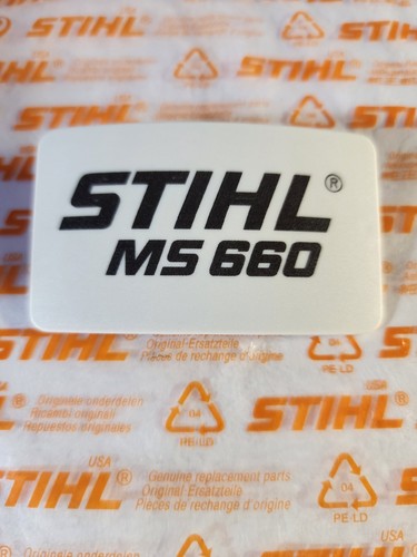 Stihl ms660 model plate name - model,