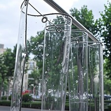 Bâche Transparente avec Oeillets Bâche Imperméable en PVC Renforcée Résistant...