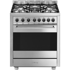 SMEG Cuisinière À Gaz B71GMX2 70x60Cm Piano 5 Brûleurs Four Multifonction Inox