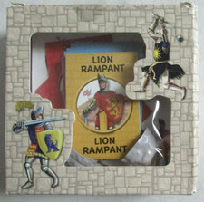 Knights Card Box & Medieval Heraldic Game Plan Unknown Origin?