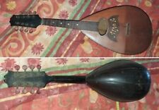 Mandoline bois naturel instrument de musique 20x62 cm décoratif 