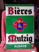 Plaque publicitaire Verre