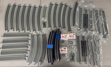 Huge Lot BACHMANN EZ Track Black & Grey HO Train N/S Straight & Curve & Bumper