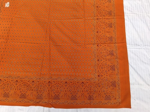Couvre lit indien orange - indien,
