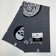 Tissu Wax Africain Bleu – Motif Traditionnel – 100% Coton – Neuf – 6 Yards