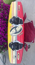 Vintage Waketech Flight 69 Wakeboard with bindings Rare