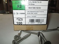 100 vis inox A 2 ; 6 x 50 /30