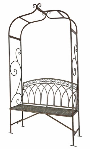 Rosenbogen pergola avec - rosenbogen, banc