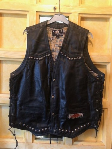 Veste biker cuir - ,