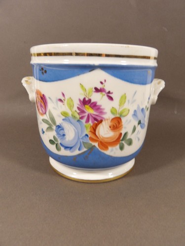 Antique paris porcelain blue - antique,