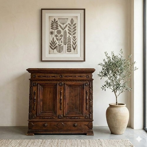 Coffre baroque ancien - coffre,