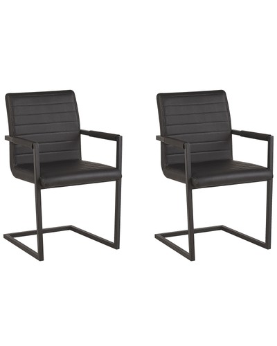 Beliani lot 2 chaises - -, de