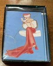 11 Graphique De France Pin-Up Christmas Cards 'Naughty or Nice' Open Box Paris