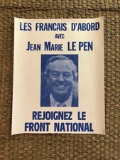 Affiche FN FRONT NATIONAL LE