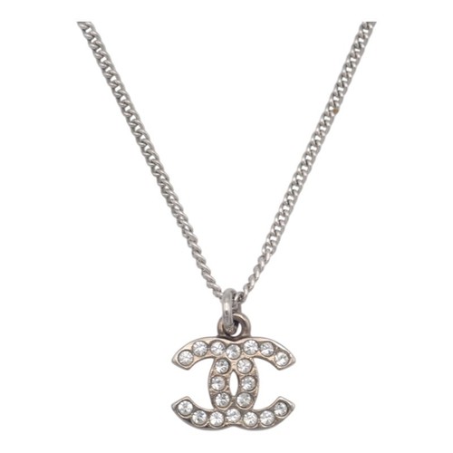 Collier chanel argent - collier, argent/métal