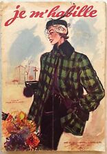 JE M'HABILLE n° 11 Mars 1951 ancienne revue Mode Couture Tricot pour femme