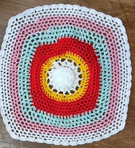 Napperon vintage laine - vintage, crochet