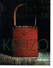 Advertising 098 1998 Kenzo Leather Goods Bag Collection *