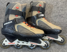 Bauer Vapor Inline Roller Skates Men’s Size 11 Gray Black Red Good Condition