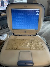 CLEAN Vintage Apple iBook G3 576MB  Clamshell Indigo Blue/Tested Great Battery!