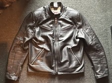 Spidi Garage Black Leather Motorcycle Size EU 58
