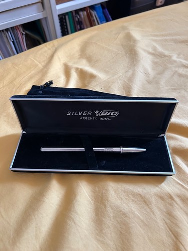 Stylo bille bic argent massif - bic,