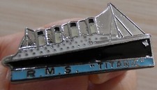 RARE PIN'S VINTAGE BATEAU PAQUEBOT LE R.M.S TITANIC EGF