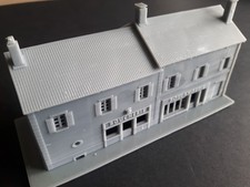 la boucherie et la boulangerie - echelle N à peindre.