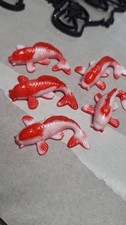lot 5 carpe koi résine cabochons loisirs créatif création bijoux ou autres