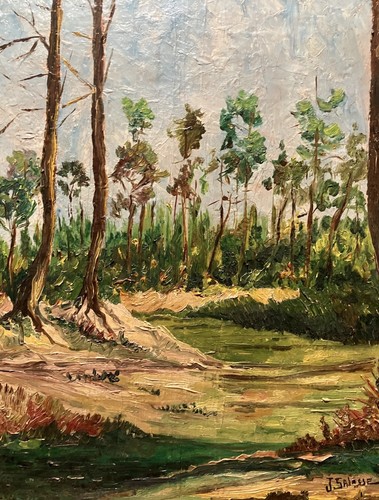 Huile sur toile signée - ,