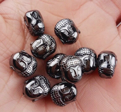 Lot perles en hématite - en,