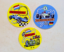 ZANDVOORT KYALAMI NURBURGRING 3 stickers circuit stickers 1969 vintage GP 
